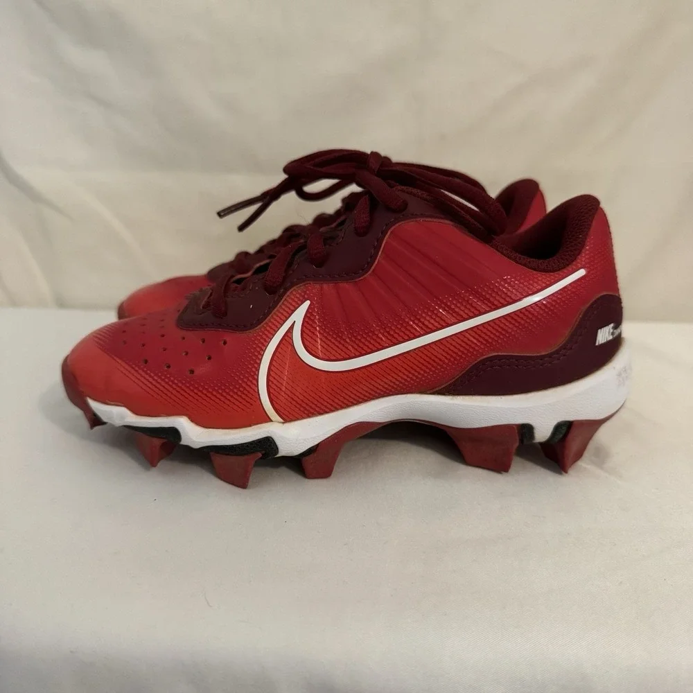 Nike Alpha Hurache 4 Keystone University Red Baseball Cleats Size Youth 13C